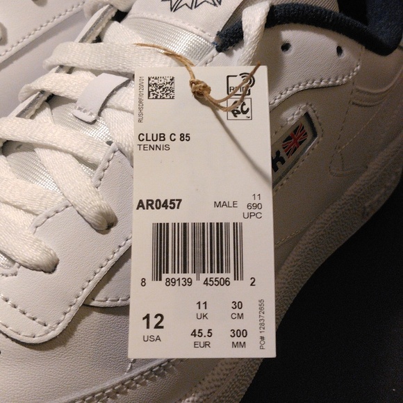 Reebok club c 85 navy size 12 - Picture 3 of 8